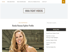 Tablet Screenshot of mma-fight-video.com